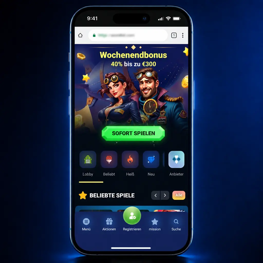 Android-Smartphone zeigt Azurslot APK-Installation in sechs Schritten mit Herunterladen-Schaltfläche