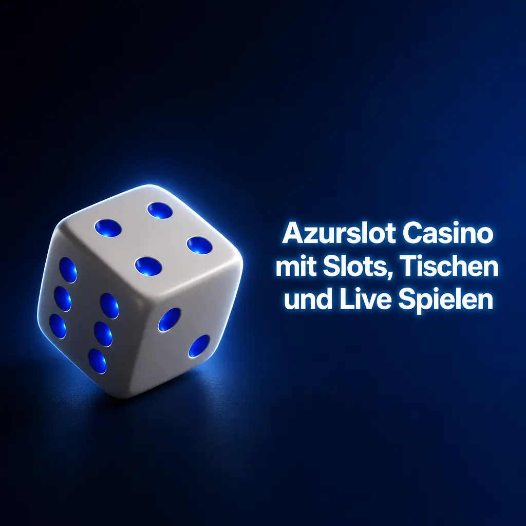 Azurslot Casino Lobby mit Slots, Tischspielen, Crash Games, Jackpots und Live Casino Kategorien