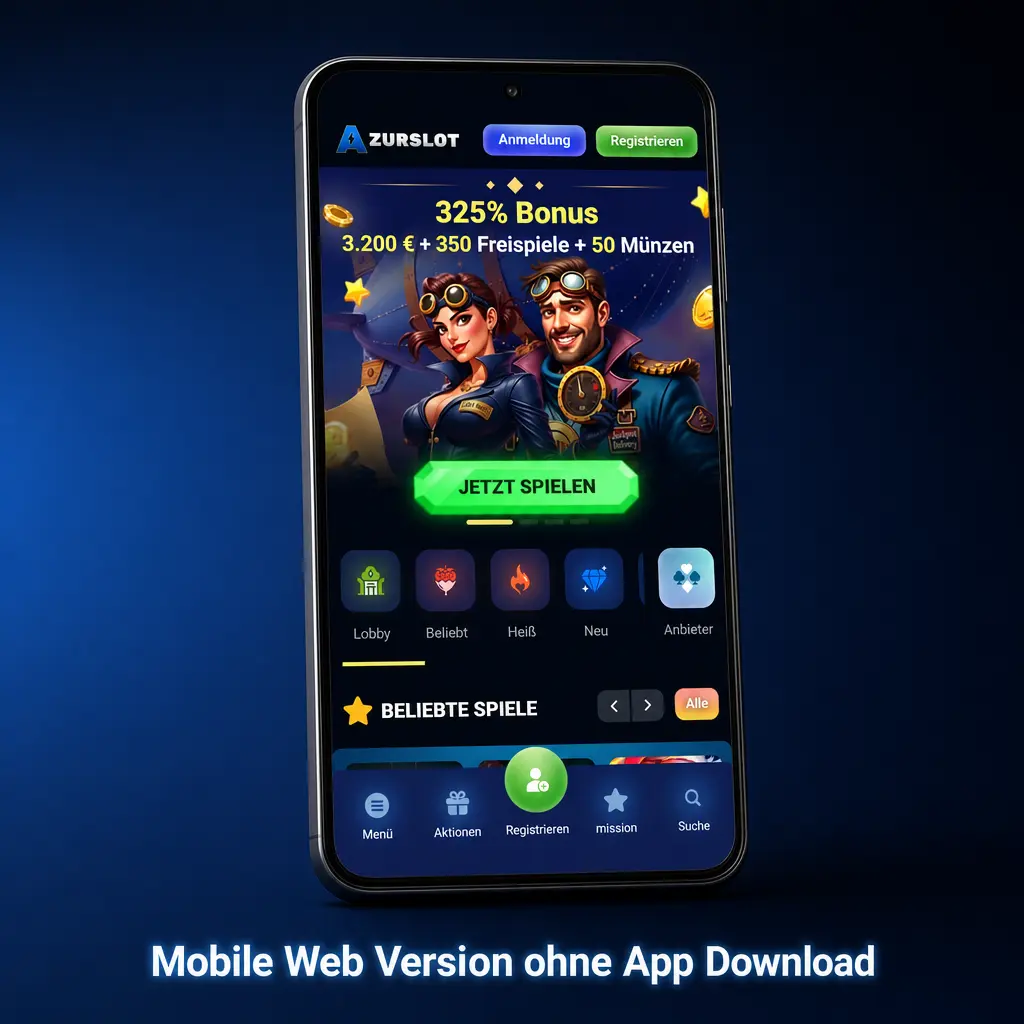 Mobile Web Version ohne App: Sportwetten, Casino, Kasse und Support direkt im Smartphone-Browser nutzen