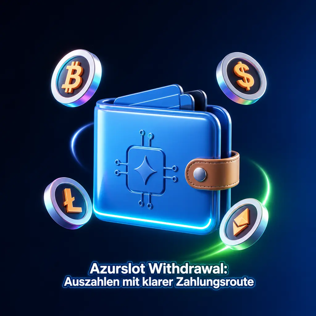 Azurslot Auszahlung im Kassenbereich mit KYC-Prüfung und registrierter Zahlungsmethode