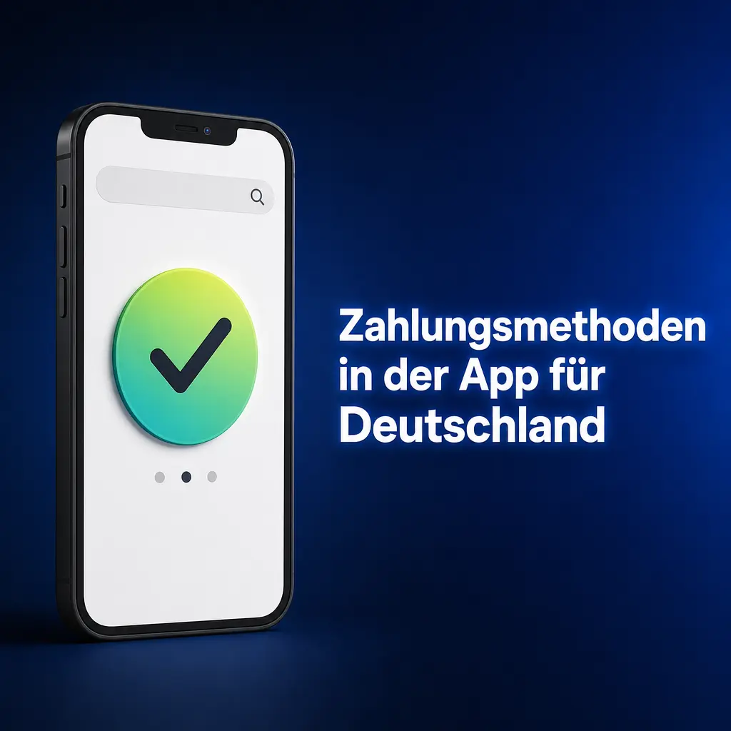 Tabelle der App-Zahlungsmethoden in Deutschland mit Limits, Bearbeitungszeiten, Visa, Mastercard, Apple Pay und Bitcoin